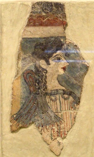 La Parisienne, Minoan Fresco from Knossos, Crete, ca. 1500 BCE, Archaeological Museum of Heraklion